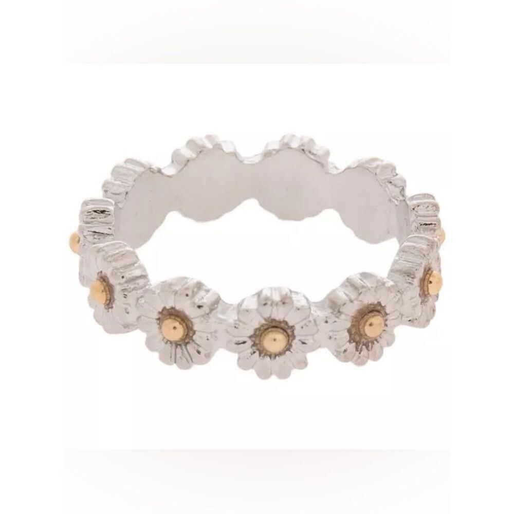 New Metal Gallery Daisy Crown Ring - Size 8